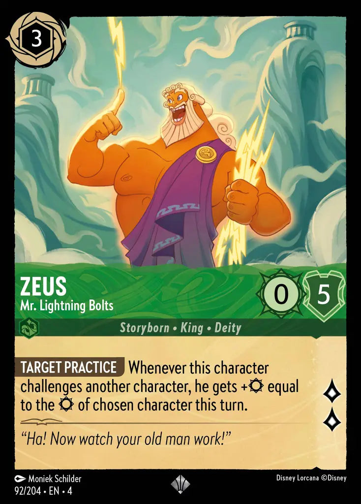 Zeus - Mr. Lightning Bolts 92/204 (Ursula's Return)