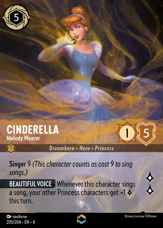 Cinderella - Melody Weaver 205/204 - Enchanted (Ursula's Return)