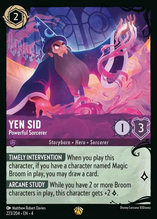 Yen Sid - Powerful Sorcerer 223/204 (Ursula's Return)