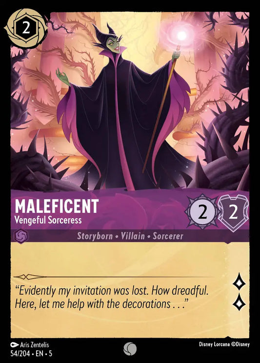 Maleficent - Vengeful Sorceress 54/204 (Shimmering Skies)