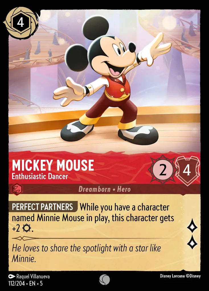 Mickey Mouse - Enthusiastic Dancer 112/204 (Shimmering Skies)