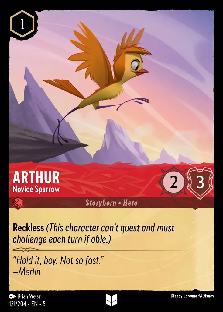 Arthur - Novice Sparrow 121/204 (Shimmering Skies)