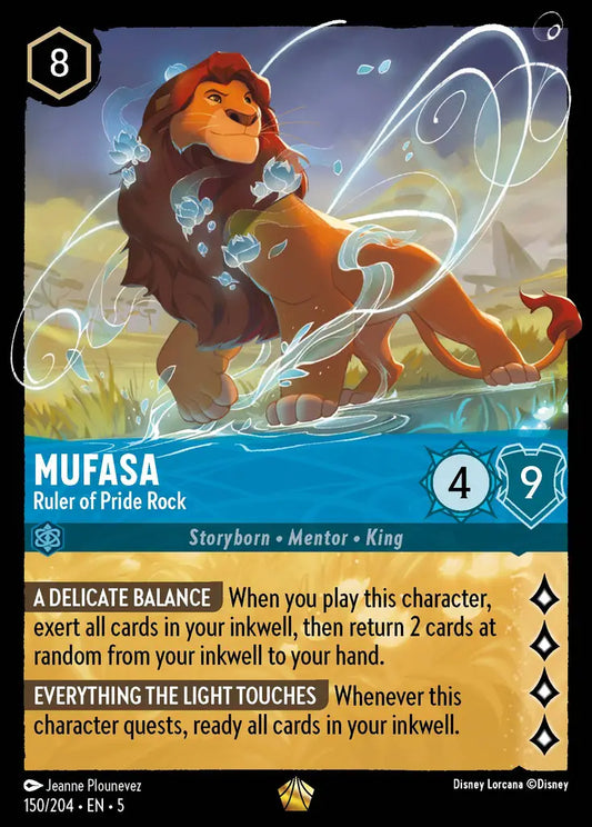 Mufasa - Ruler of Pride Rock 150/204 (Shimmering Skies)