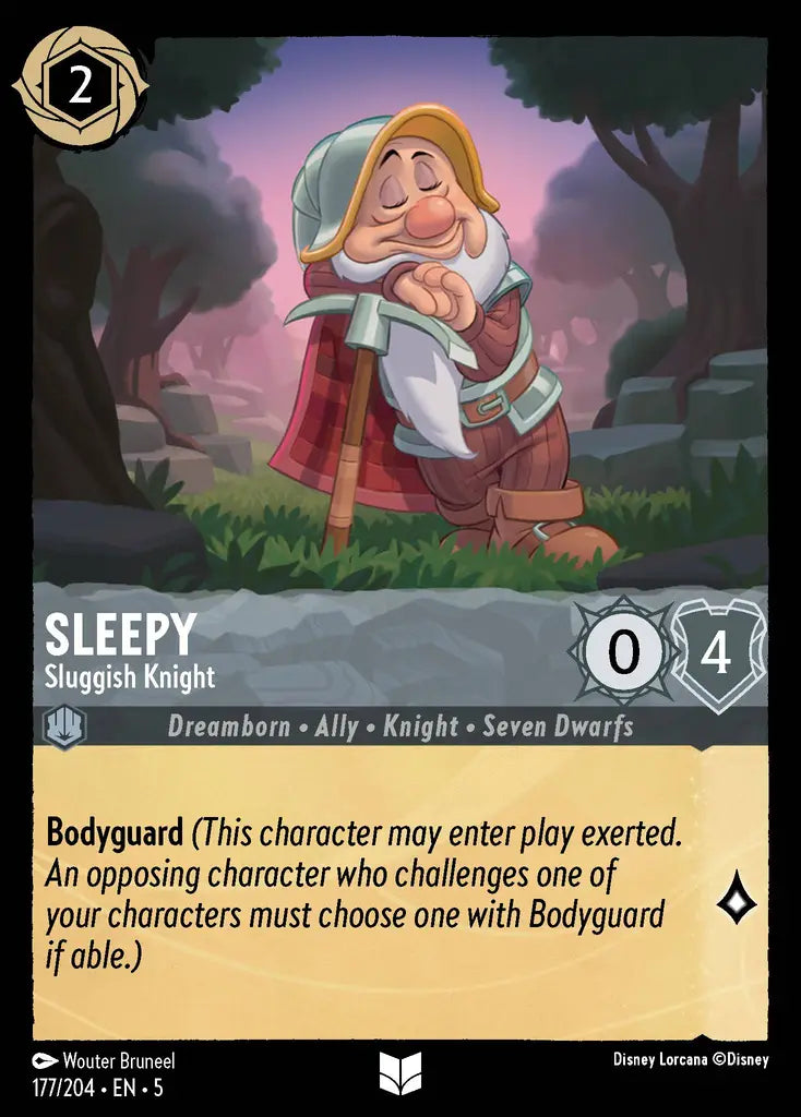 Sleepy - Sluggish Knight 177/204 (Shimmering Skies)