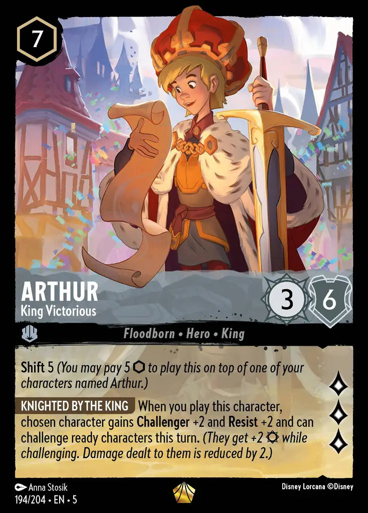 Arthur - King Victorious 194/204 (Shimmering Skies)