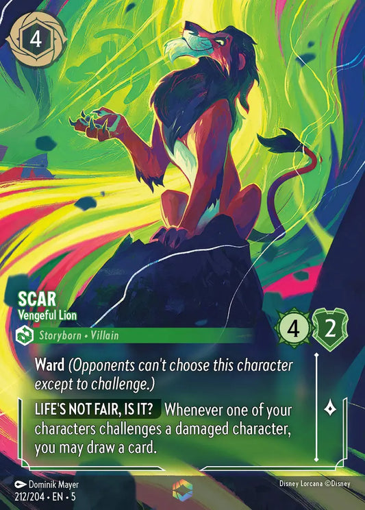Scar - Vengeful Lion 212/204 - Enchanted (Shimmering Skies)