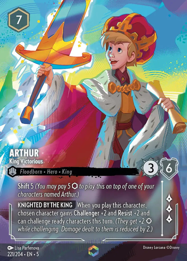 Arthur - King Victorious 221/204 - Enchanted (Shimmering Skies)