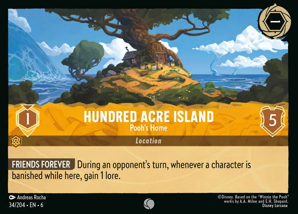 Hundred Acre Island - Pooh's Home 34/204 (Azurite Sea)