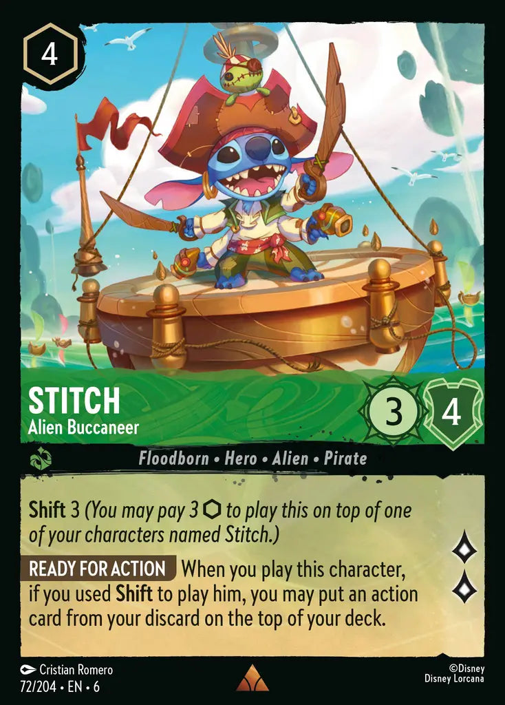 Stitch - Alien Buccaneer 72/204 (Azurite Sea)