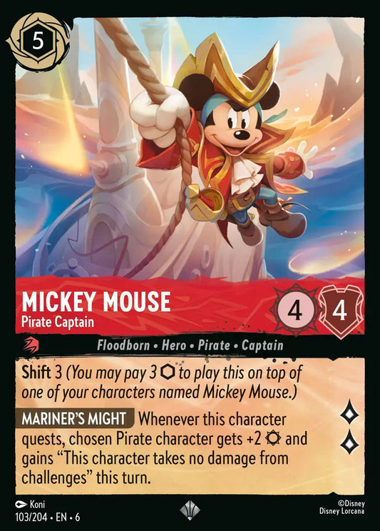 Mickey Mouse - Pirate Captain 103/204 (Azurite Sea)
