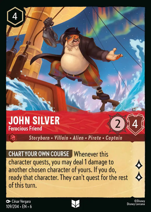 John Silver - Ferocious Friend 109/204 (Azurite Sea)