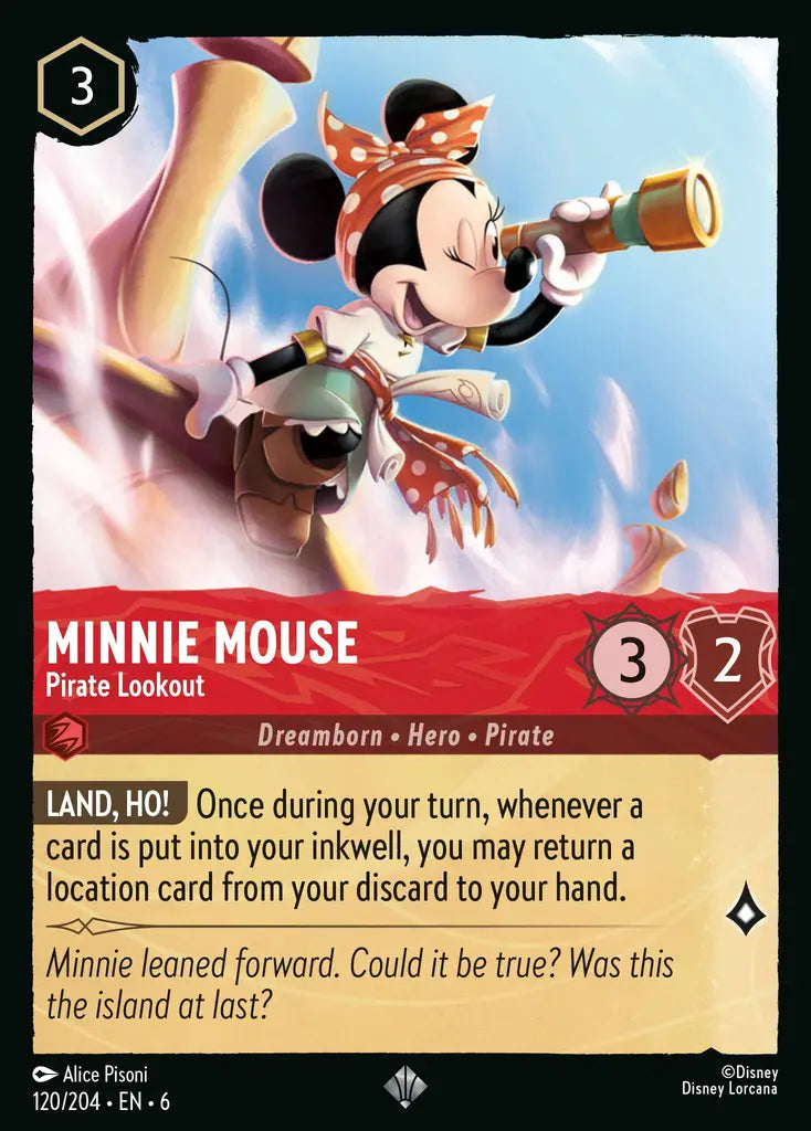 Minnie Mouse - Pirate Lookout 120/204 (Azurite Sea)