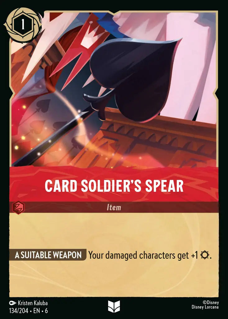 Card Soldier's Spear 134/204 (Azurite Sea)