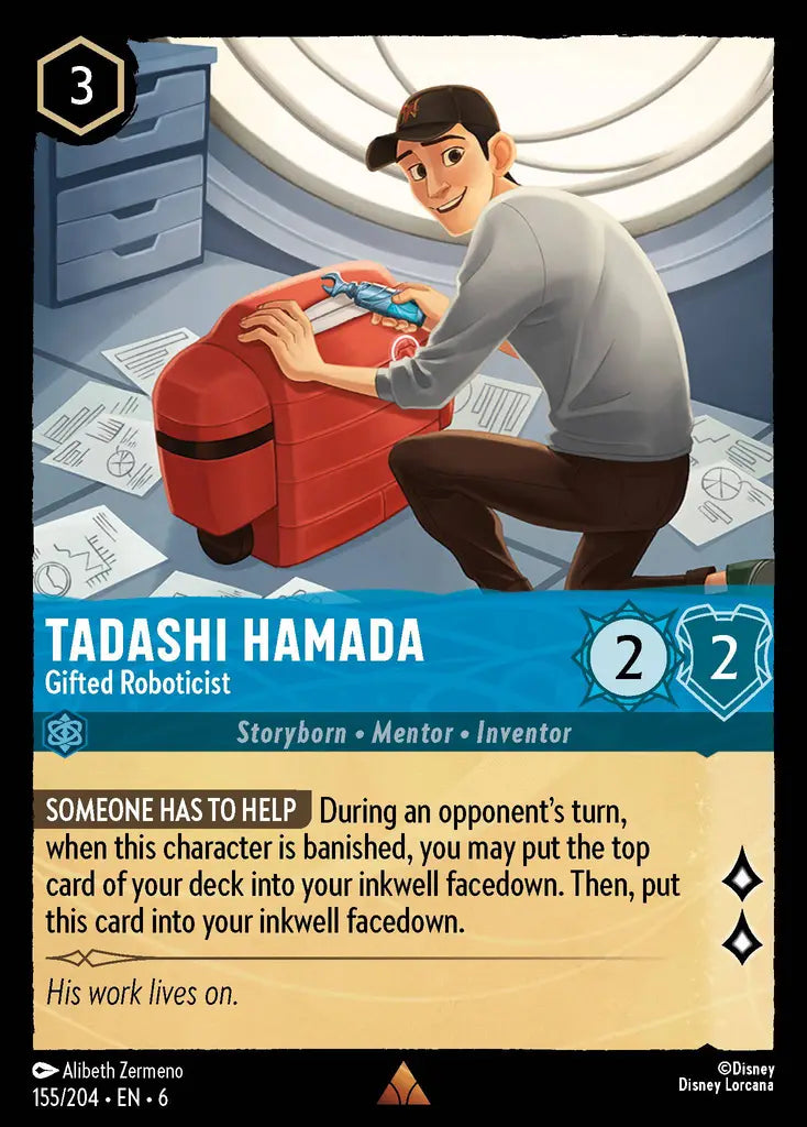 Tadashi Hamada - Gifted Roboticist 155/204 (Azurite Sea)