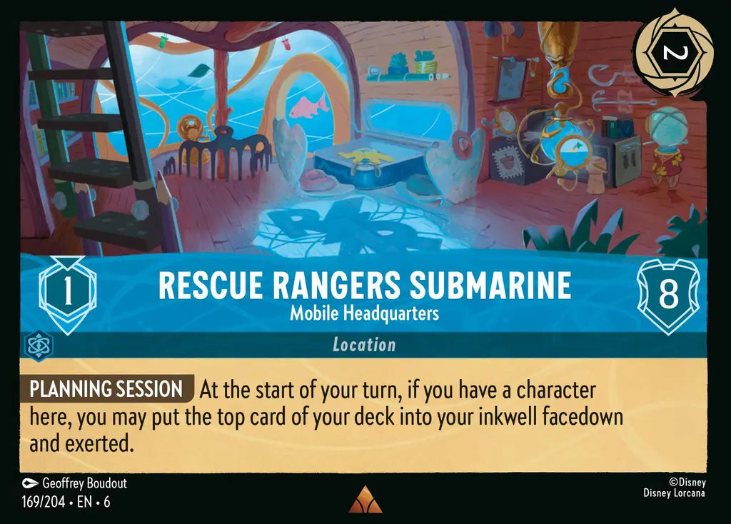Rescue Rangers Submarine - Mobile Headquarters 169/204 (Azurite Sea)