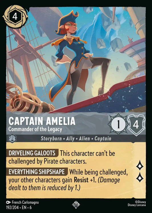 Captain Amelia - Commander of the Legacy 192/204 (Azurite Sea)