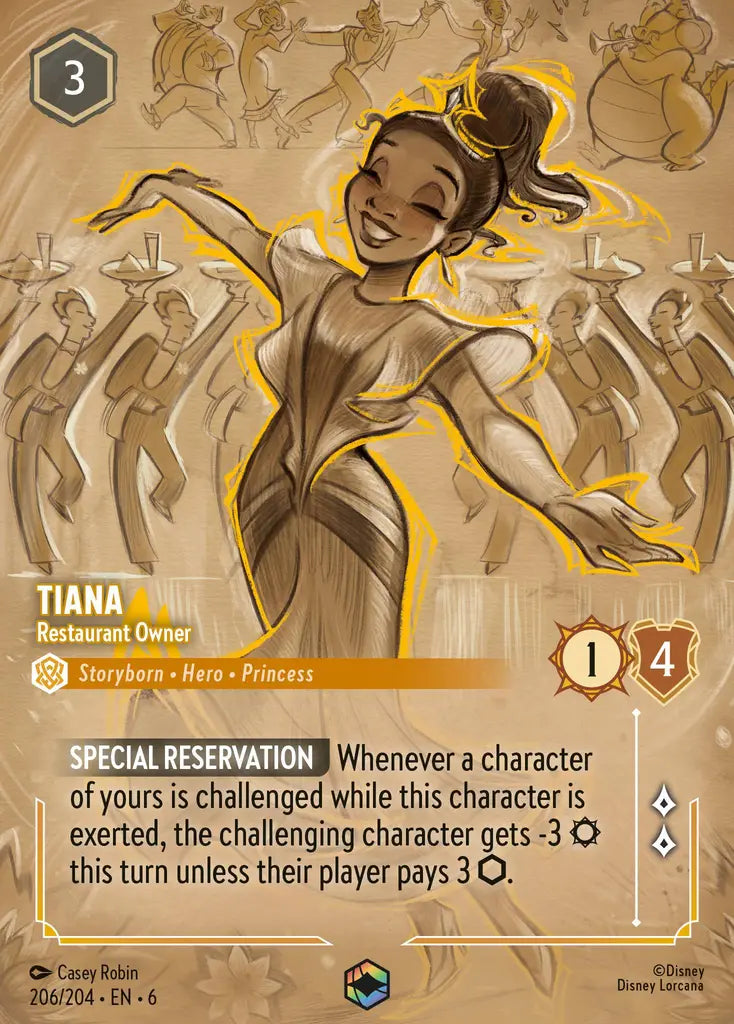 Tiana - Restaurant Owner 206/204 - Enchanted (Azurite Sea)