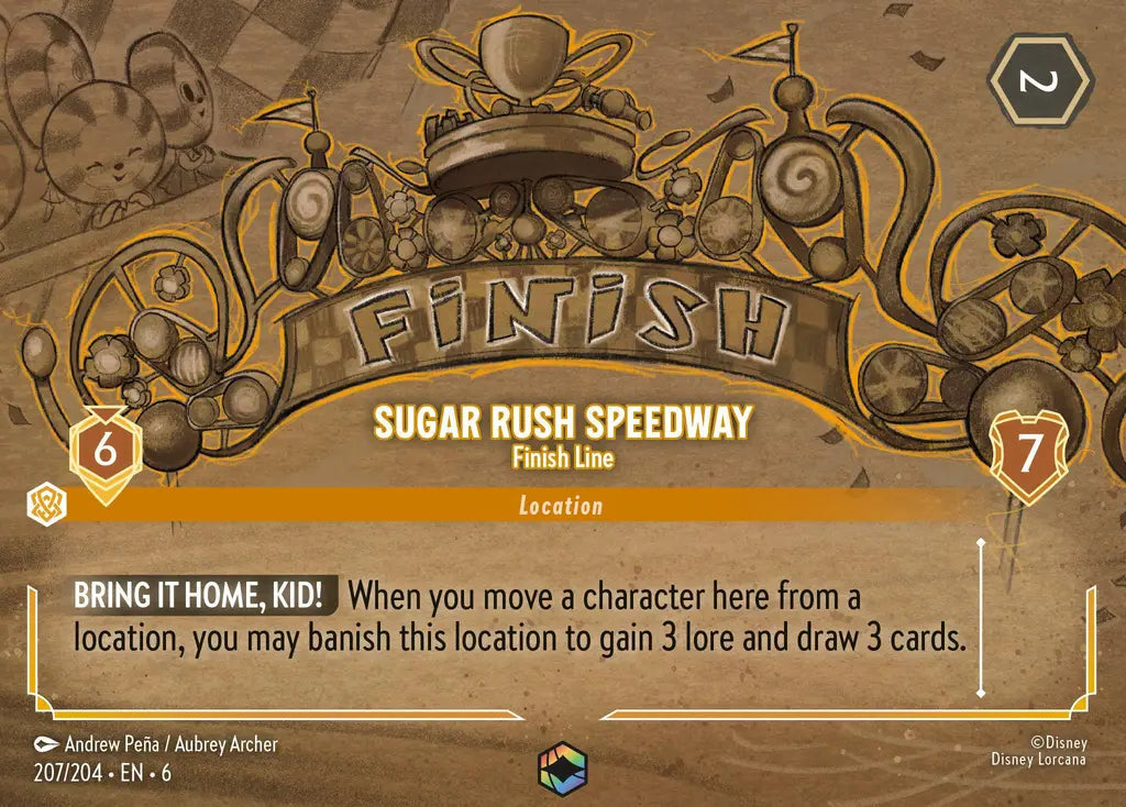 Sugar Rush Speedway - Finish Line 207/204 - Enchanted (Azurite Sea)
