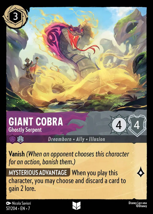 Giant Cobra - Ghostly Serpent 57/204 (Archazia's Island)