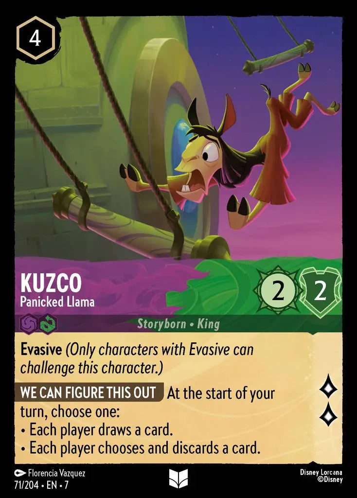 Kuzco - Panicked Llama 71/204 (Archazia's Island)