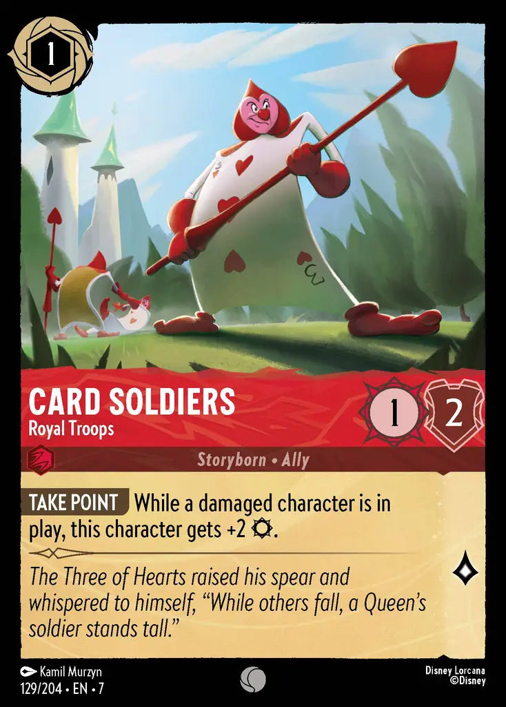 Card Soldiers - Royal Troops 129/204 (Archazia's Island)