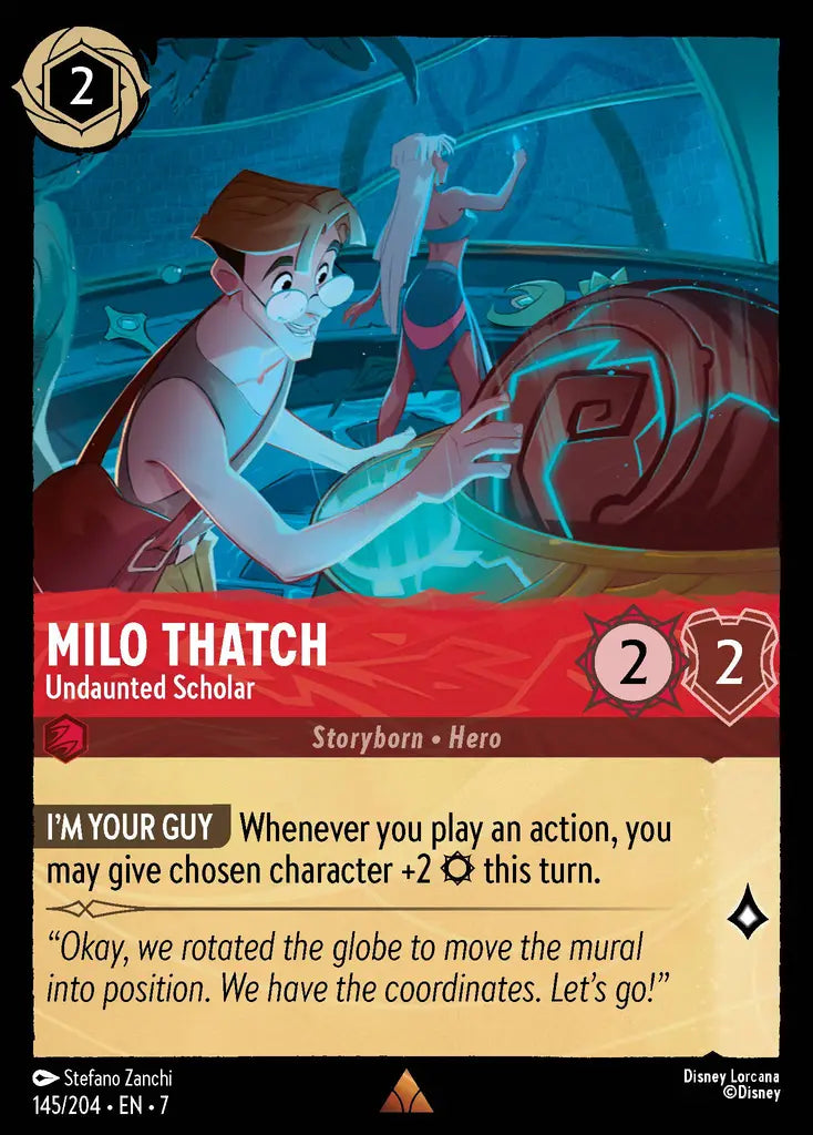 Milo Thatch - Undaunted Scholar 145/204 (Archazia's Island)