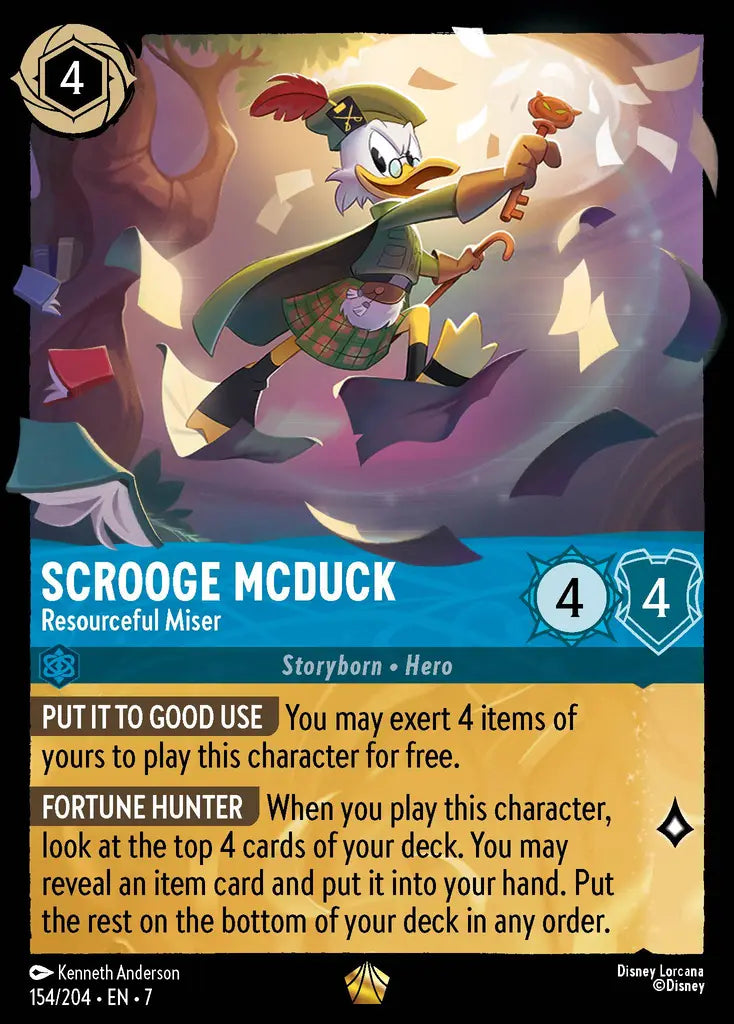 Scrooge McDuck - Resourceful Miser  154/204 (Archazia's Island)