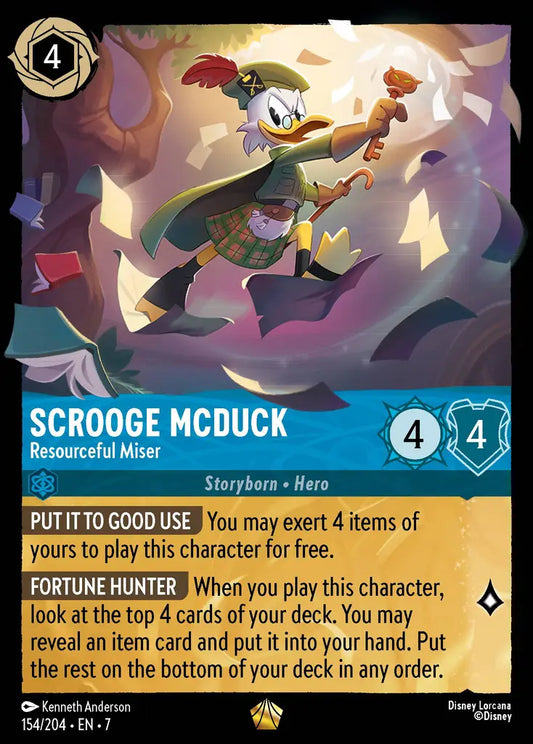 Scrooge McDuck - Resourceful Miser  154/204 (Archazia's Island)