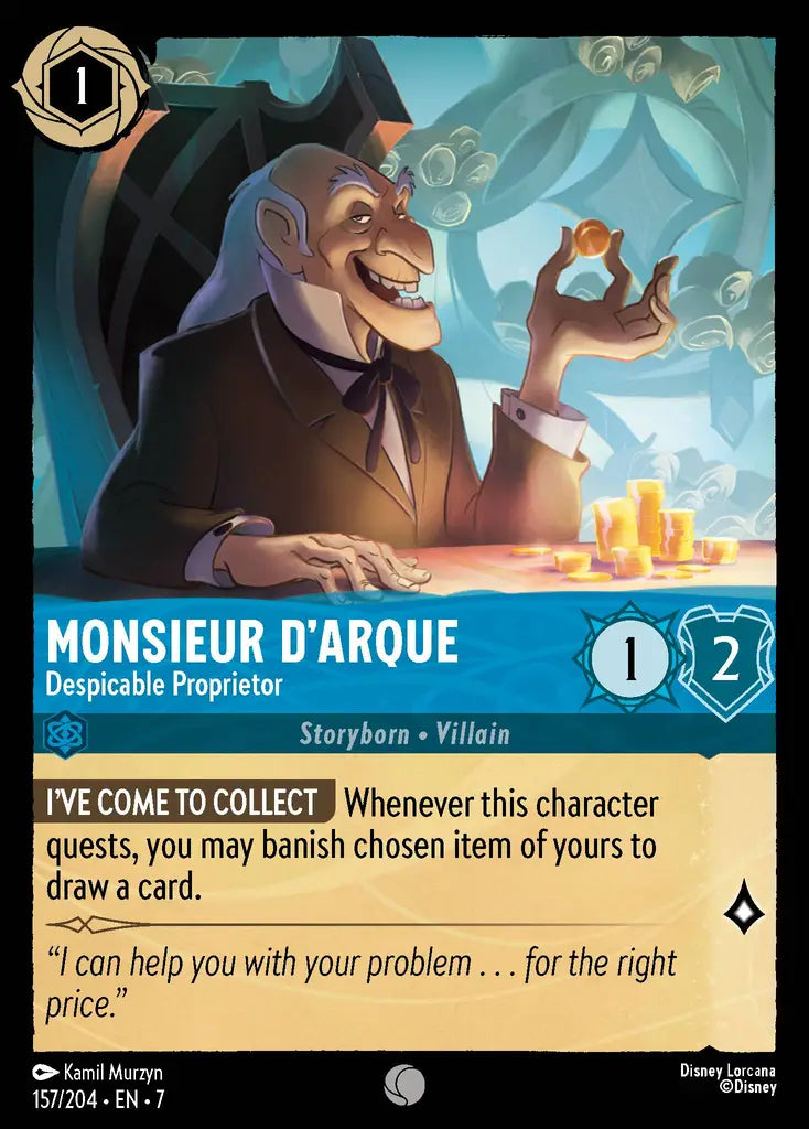 Monsieur D'Arque - Despicable Proprietor 157/204 (Archazia's Island)