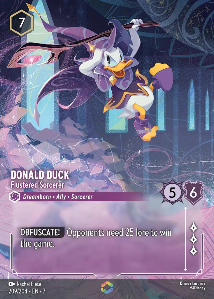 Donald Duck - Flustered Sorcerer 209/204 - Enchanted (Archazia's Island)