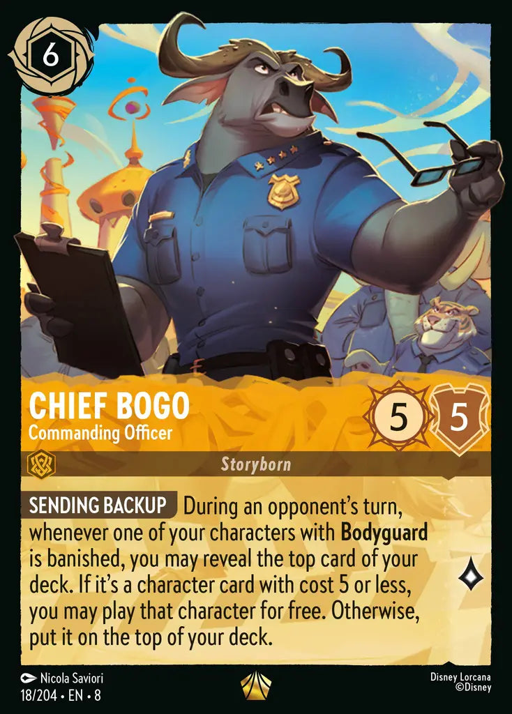 Chief Bogo - Commanding Officer 18/204 (Reign of Jafar)