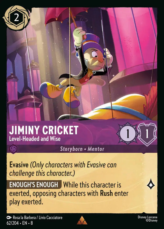 Jiminy Cricket - Level-Headed and Wise 62/204 (Reign of Jafar)