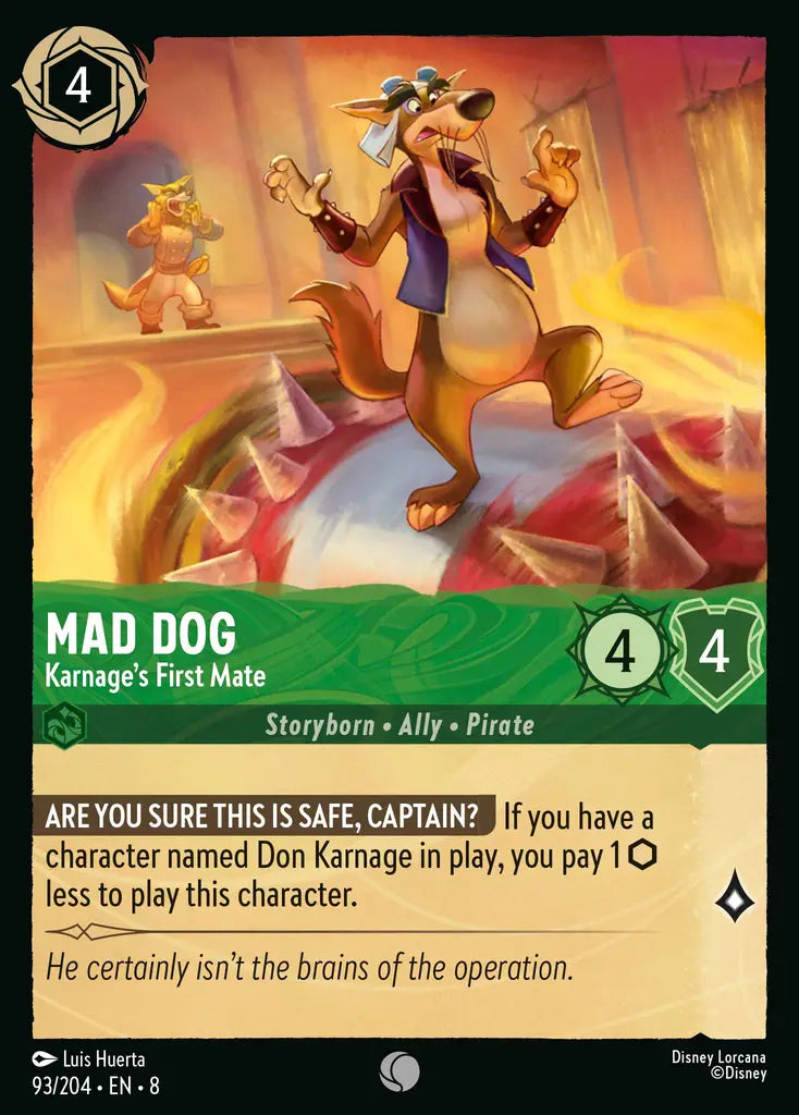 Mad Dog - Karnage's First Mate 93/204 (Reign of Jafar)