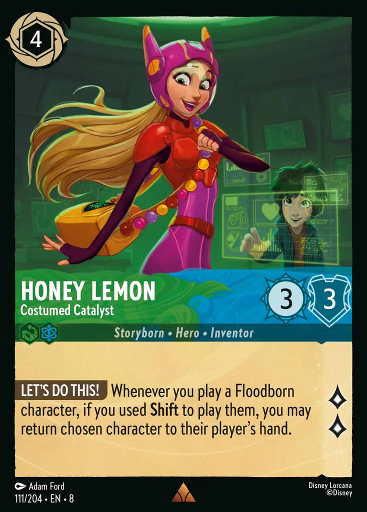 Honey Lemon - Costumed Catalyst 111/204 (Reign of Jafar)