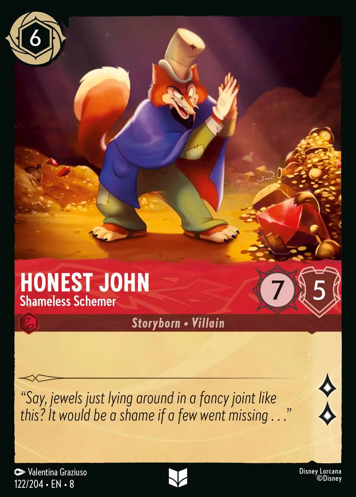Honest John - Shameless Schemer 122/204 (Reign of Jafar)