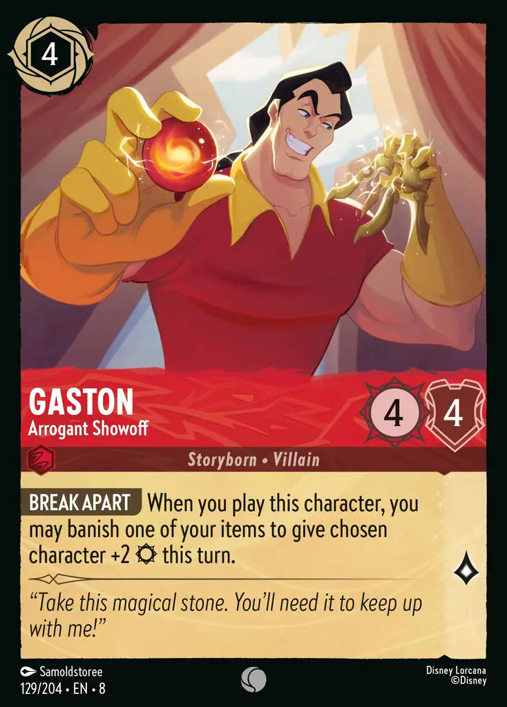 Gaston - Arrogant Showoff 129/204 (Reign of Jafar)