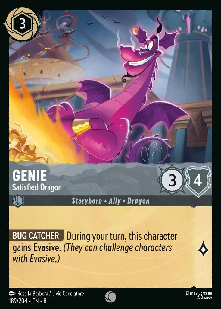 Genie - Satisfied Dragon 189/204 (Reign of Jafar)