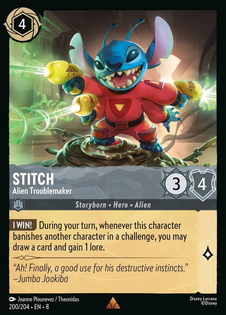 Stitch - Alien Troublemaker 200/204 (Reign of Jafar)