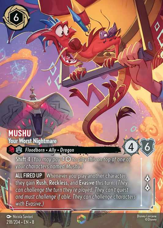 Mushu - Your Worst Nightmare 218/204 - Enchanted (Reign Of Jafar)