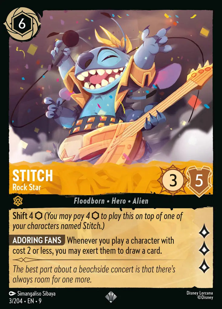Stitch - Rock Star 3/204 (Fabled)