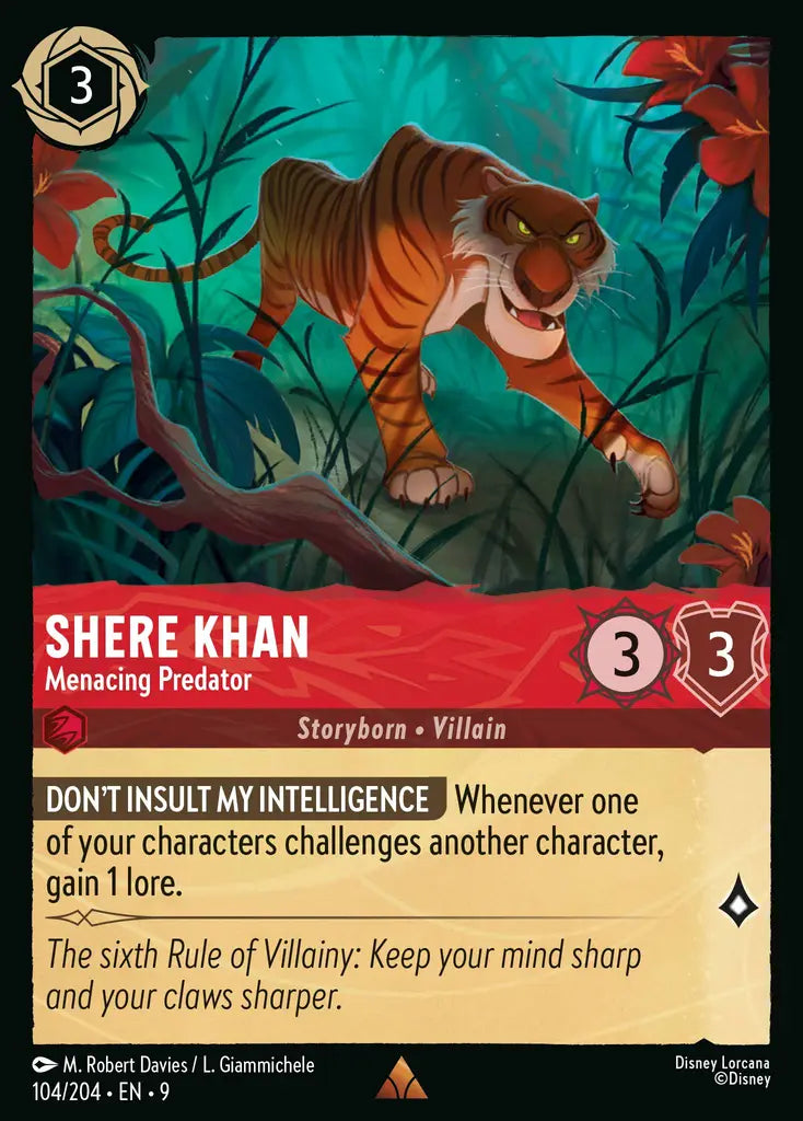 Shere Khan - Menacing Predator 104/204 (Fabled)