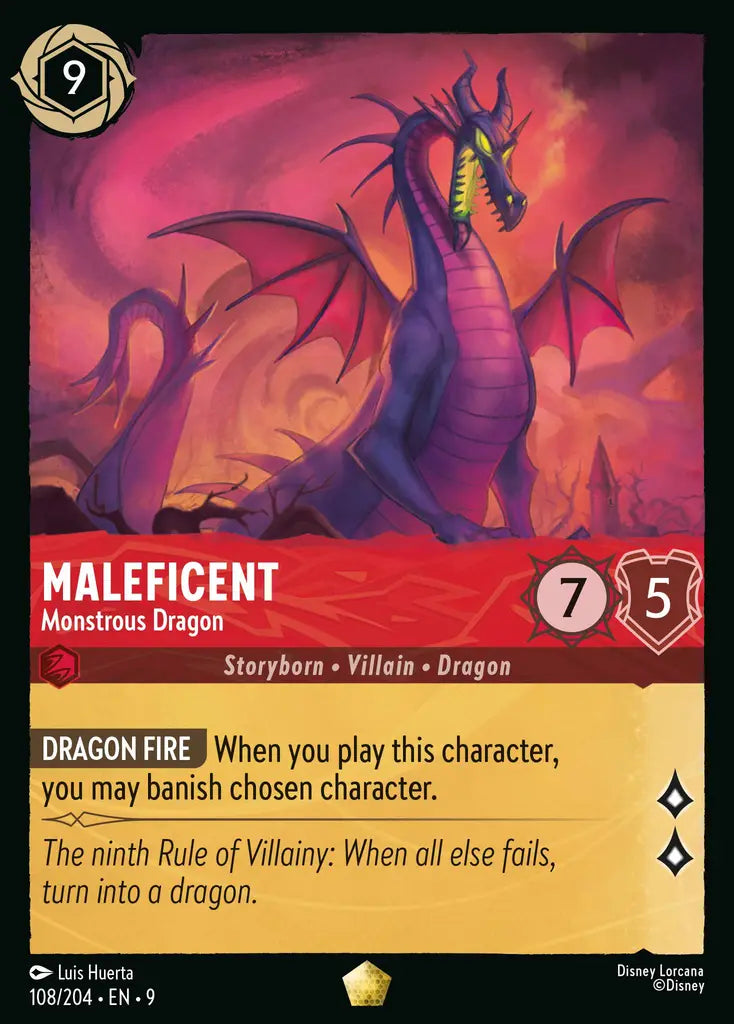 Maleficent - Monstrous Dragon 108/204 (Fabled)