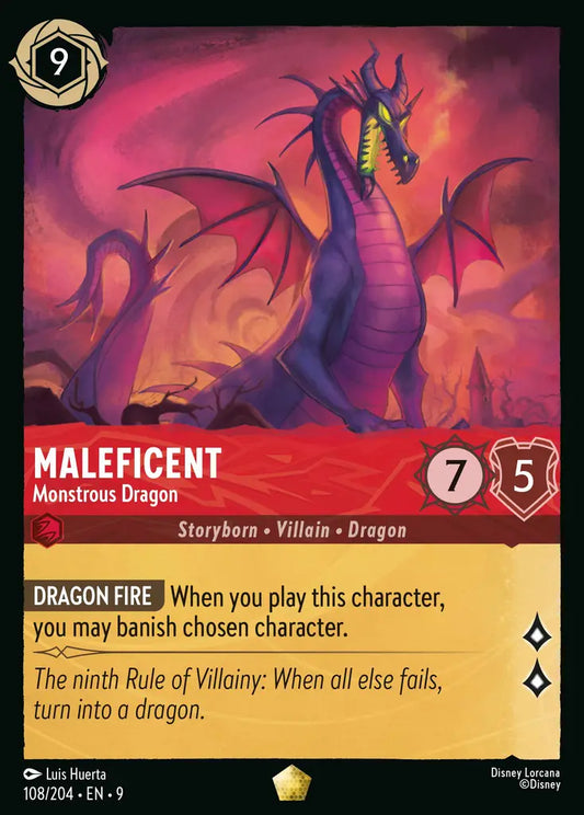 Maleficent - Monstrous Dragon 108/204 (Fabled)