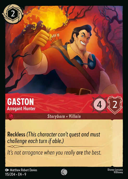 Gaston - Arrogant Hunter 115/204 (Fabled)