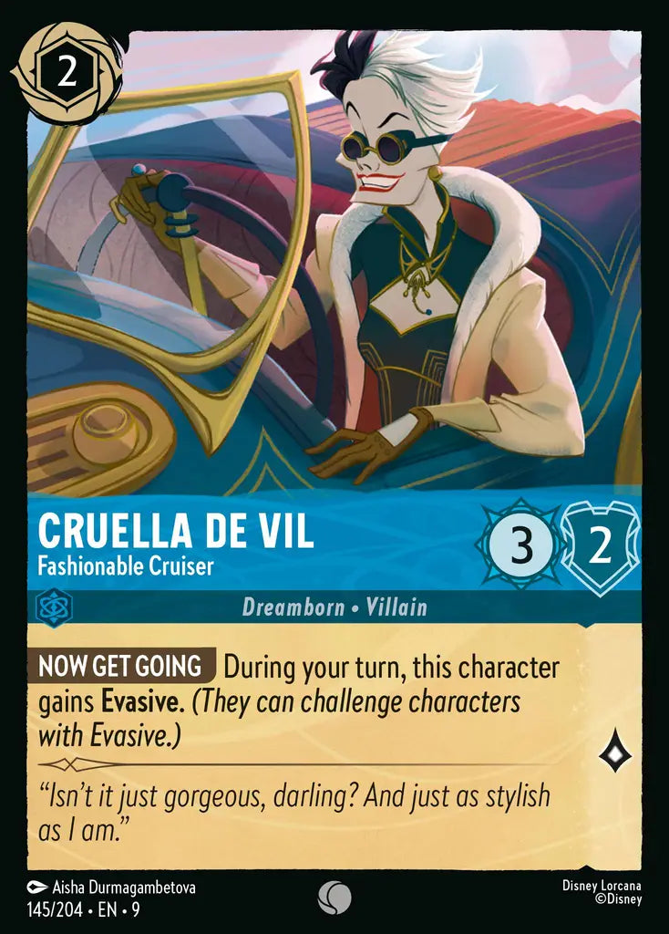 Cruella De Vil - Fashionable Cruiser 145/204 (Fabled)
