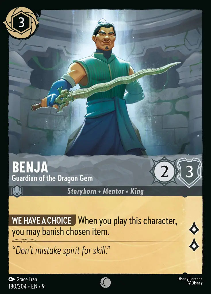 Benja - Guardian of the Dragon Gem 180/204 (Fabled)