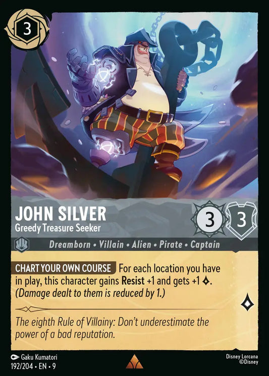 John Silver - Greedy Treasure Seeker 192/204 (Fabled)
