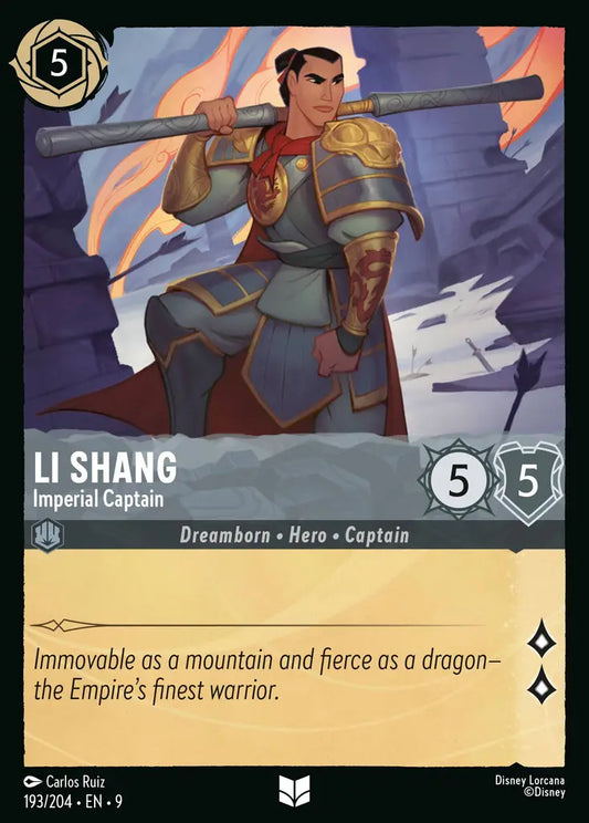 Li Shang - Imperial Captain 193/204 (Fabled)