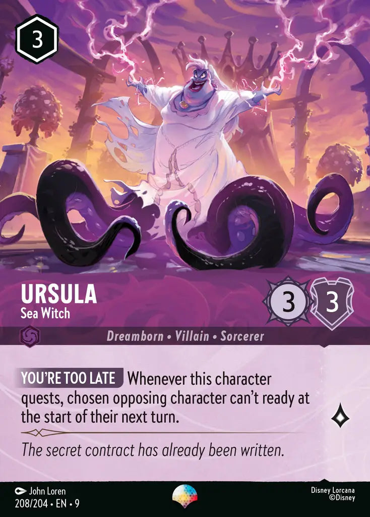 Ursula - Sea Witch 208/204 - Epic (Fabled)