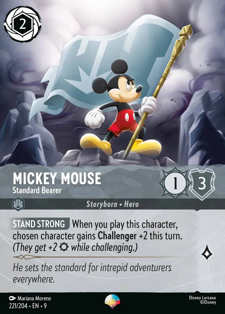Mickey Mouse - Standard Bearer 221/204 - Epic (Fabled)